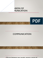 Dimension of Communication