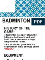 Badminton: Individual and Dual Sports