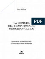 Ricoeur Paul - La Lectura Del Tiempo Pasado - Memoria Y Olvido pp 49-69del pdf cap4.pdf
