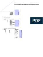 Ejercicios en Excel