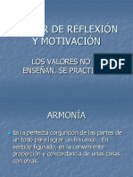 Taller de Reflexion y Motivacion Sobre Valores