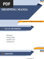 Synopsis For Shopping Mania