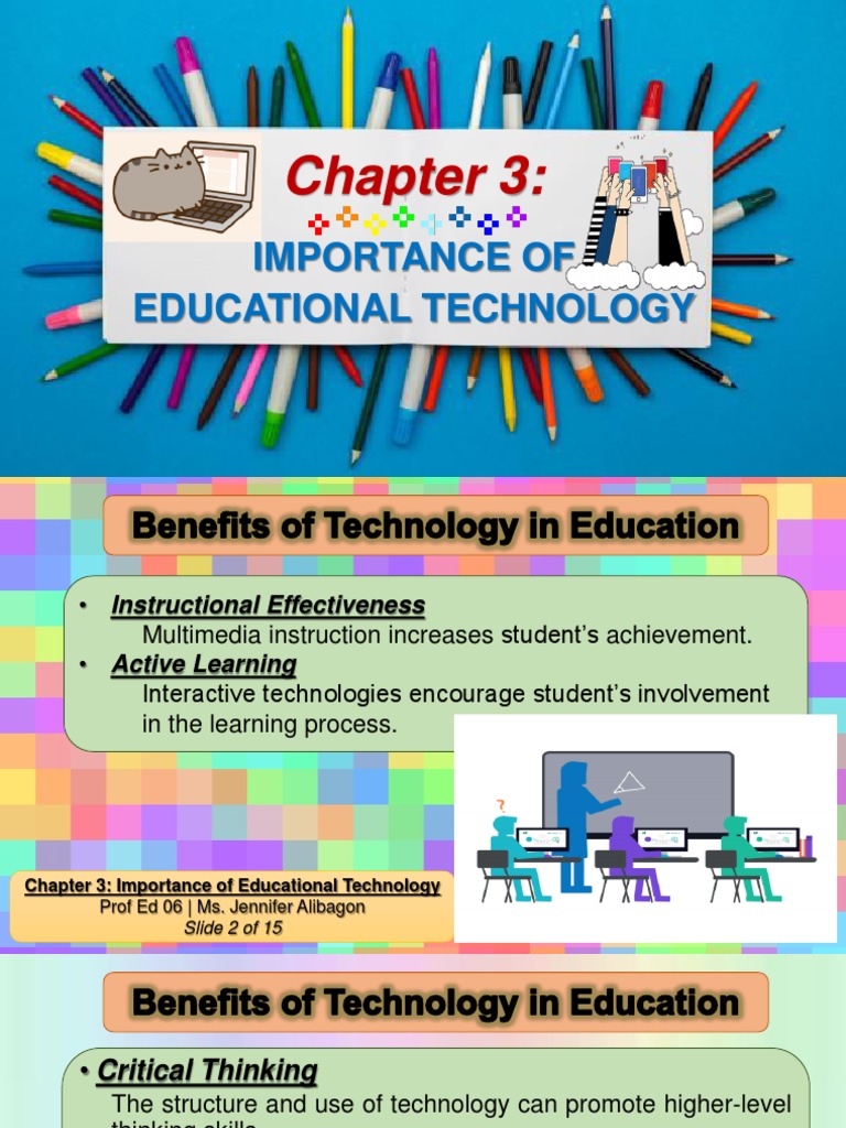 Prof Ed 06 Chapter 3 Importance of Educational Technology | PDF ...