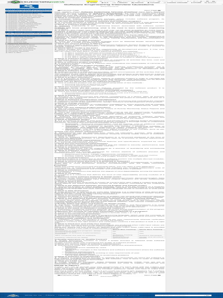 Software Engineering Interview Questions What Is Next? PDF