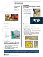 Toughstripe Floor Marking Tape: Superior Durability Easy Application