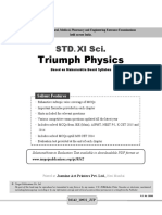 11th Science MHT Cet Triumph Physics Mcqs