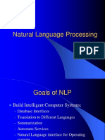NLP Goals and Analysis Techniques