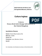 Cultura Inglesa: Essay About Interchange Information in The United Kingdom