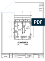 Foundation Plan: A Proposed Two Storey Residence