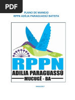 Plano de Manejo Rppn Adilia Paraguassu Batista
