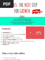 Group 4 Class A RedBus Case Study