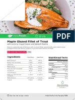 Maple Glazed Fillet of Trout: Nutritional Facts Ingredients