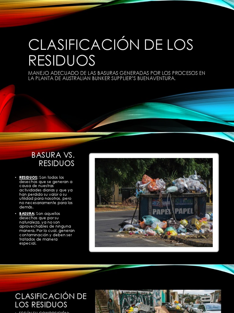 Clasificación y Manejo de Residuos | PDF | Residuos | Naturaleza