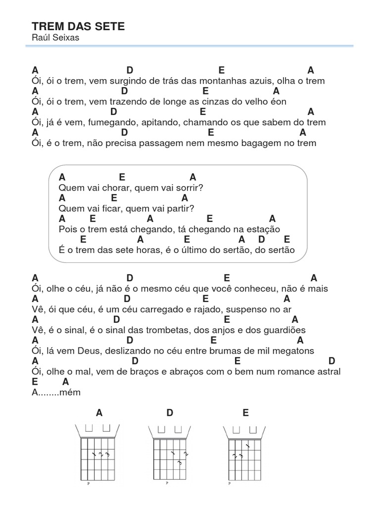 Letra e Cifras de 