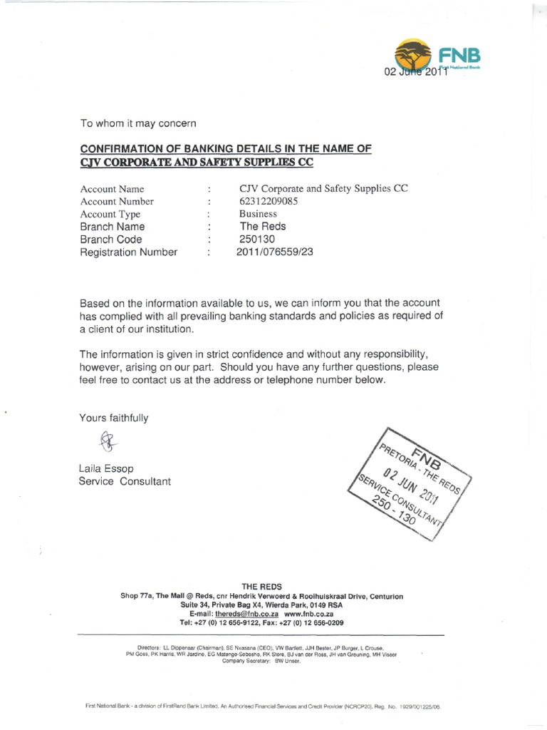 letter-of-bank-account