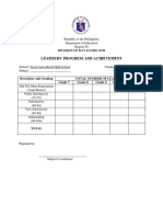 Blank Learners' Progress and Achievement