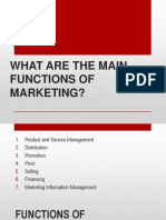 What Are The Main Fuctions of Marketing