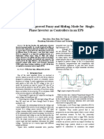 Modeling Improved Fuzzy and Sliding-Mode For Single-Phase Inverter As Controllers in An EPS