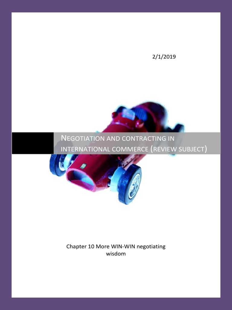 Win-Win Negotiation Strategies Guide | PDF | Negotiation | Communication