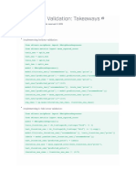 Mission 154 Cross Validation Takeaways