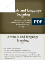 Animals and Language Learning