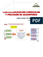 Cintextualización de Desempeños