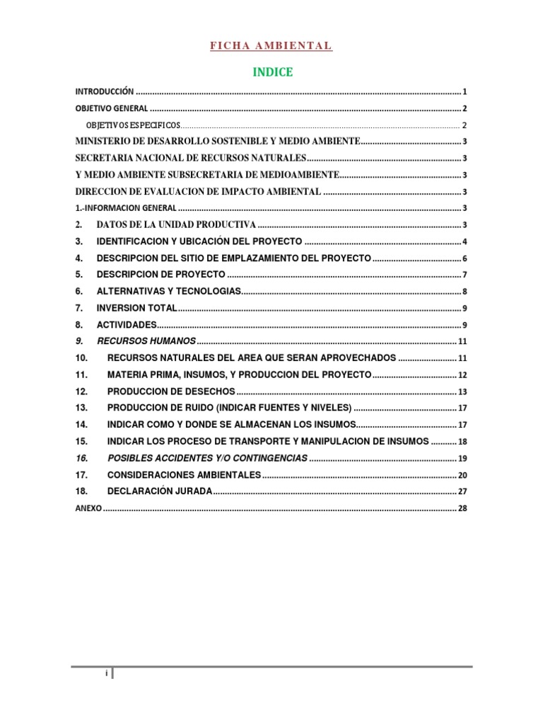 Estudio de Impacto Ambiental Módulo Educativo | PDF | Residuos | Aguas ...
