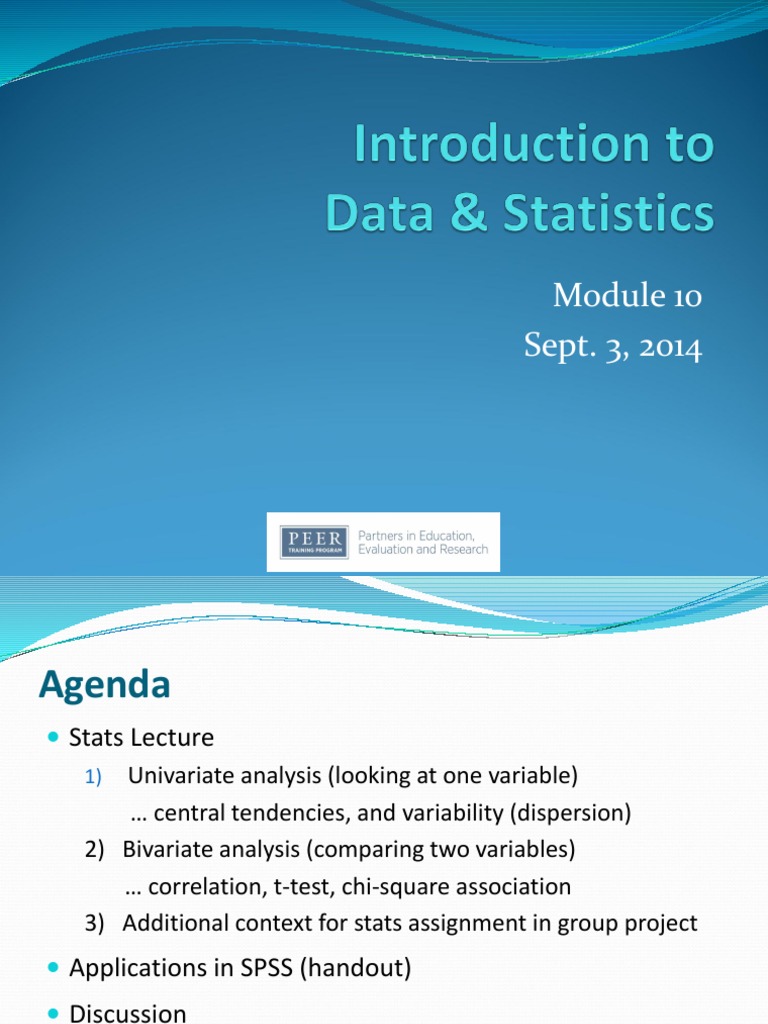 Univariate Analysis in Statistics | PDF | Correlation And Dependence | Mean