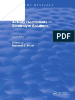 Activity Coefficients in Electrolyte Solutions, 2nd Edition (2018) PDF