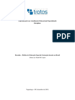 Resenha III - Política de Educação Especial Formação Docente No Brasil