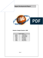 360 Degree Developmental Report: Session: - 2005