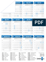 Calendario 2019 PDF