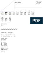 Your Song Chords by Elton Johntabs at Ultimate Guitar Archive PDF