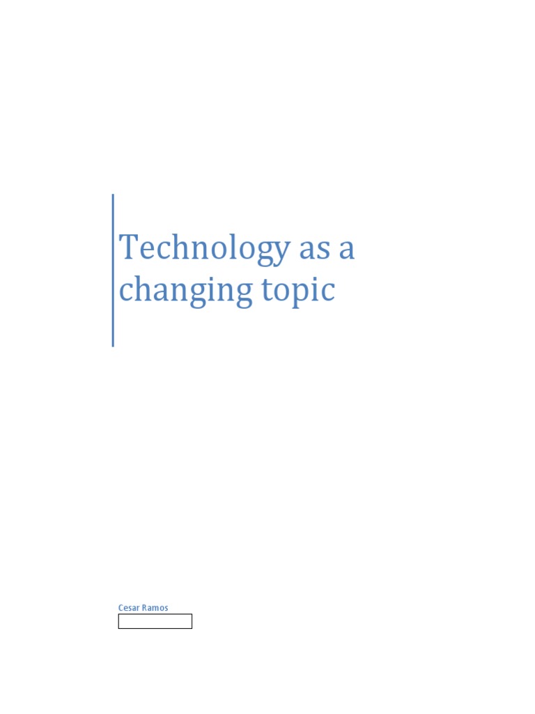 Impact of Technology on Society and Environment | PDF | Natural Environment