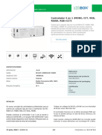 Controlador 5 en 1 (MONO, CCT, RGB, RGBW, RGB+CCT)