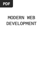 Modern Web Development PDF