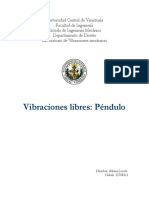 Vibraciones libres: Estudio experimental del péndulo simple y compuesto