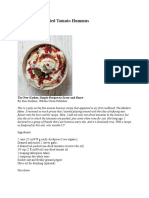 Recipe - Sun-Dried Tomato Hummus