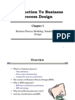 Introduction To Business Process Design