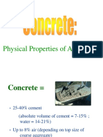 PHYSICAL PROPERTIES OF CONCRETE AGGREGATES