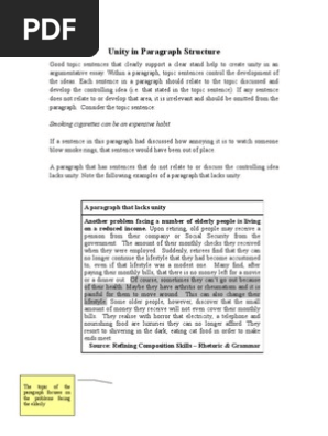 (5) Paragraph Development