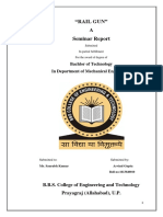 "Rail Gun" A Seminar Report: Bachlor of Technology in Department of Mechanical Engineering