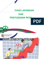 Bimtek Petugas K3 - 13. Observasi Lapangan - Penyusunan RK3K