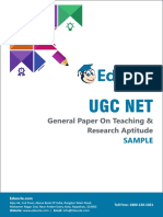Sample Theory & Que. - UGC NET GP-1 Data Interpretation (UNIT-7)