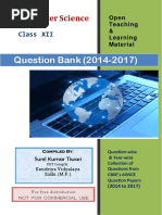 Question Bank (2014-2017) : Computer Science