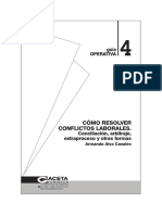 COMO RESOLVER CONFLICTOS LABORALES (Conciliación, Arbitraje, Extraproceso y Otras Formas) PDF