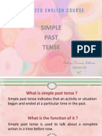 Simple Past Tense: Advanced English Course