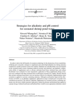 Strategies For Alkalinity and PH Control For Ozonated Shrimp Pond Water