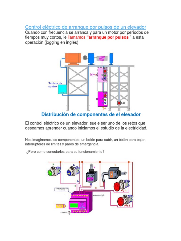 control-el-ctrico-de-elevadores-el-ctricos-pdf-ascensor