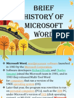 Brief History of Microsoft Word